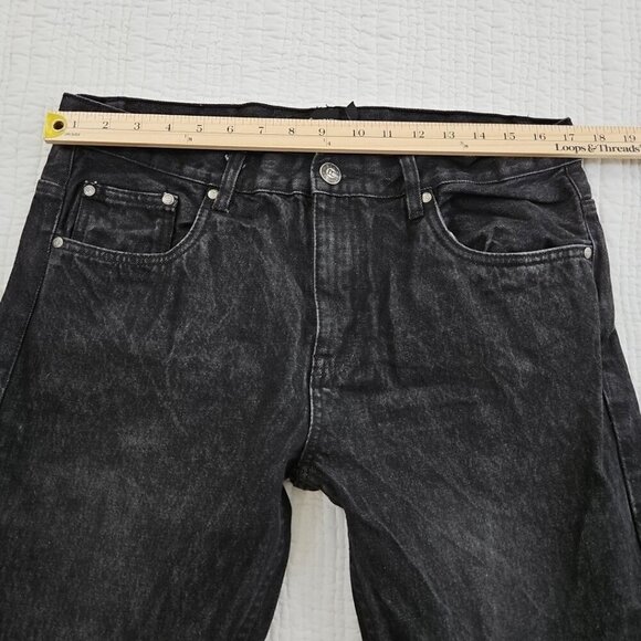 DC Denim Culture Jeans Men's 36x32 Black Fade Denim Skater Goth Grunge EUC LN - Picture 11 of 16